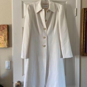 Calvin Klein Cream Swing Coat